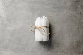 LEEFF DINNER CANDLES DORIS SHORT WHITE SET OF 7 ()